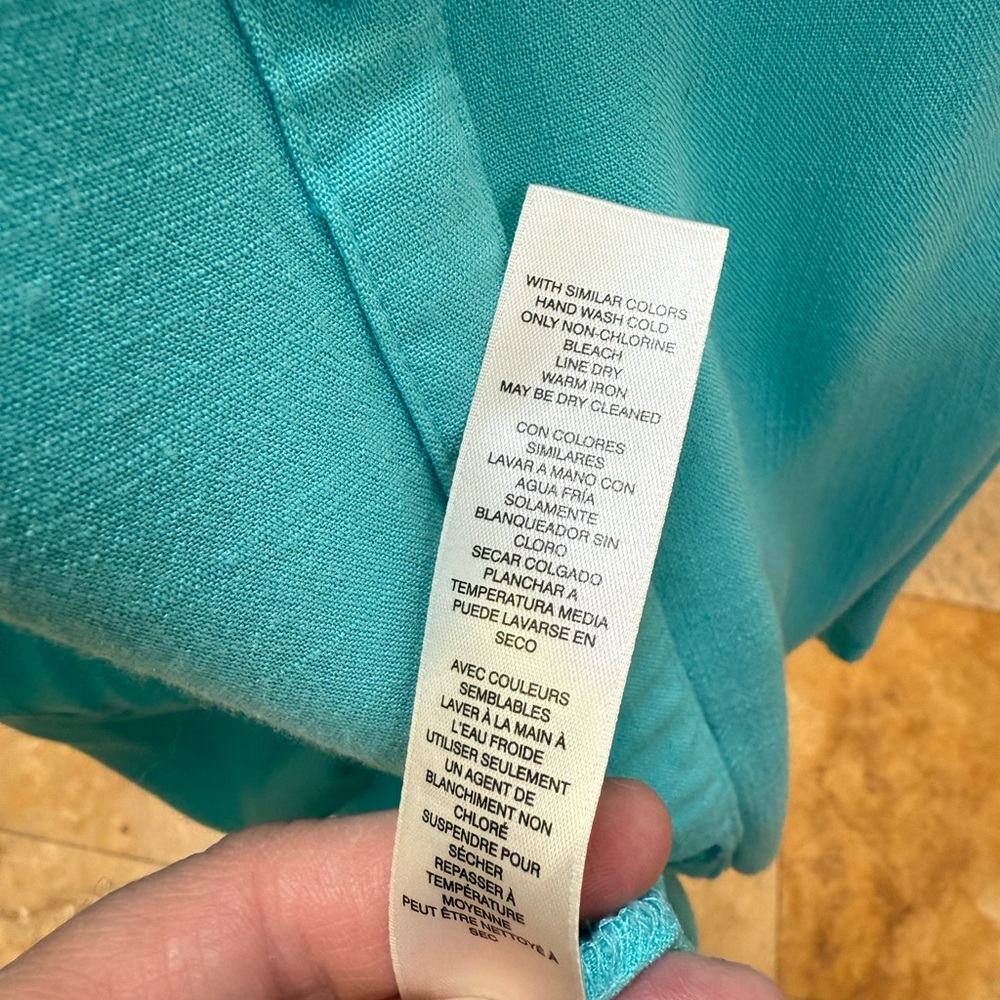 Chico's Aqua Button-Down Shirt - image 5